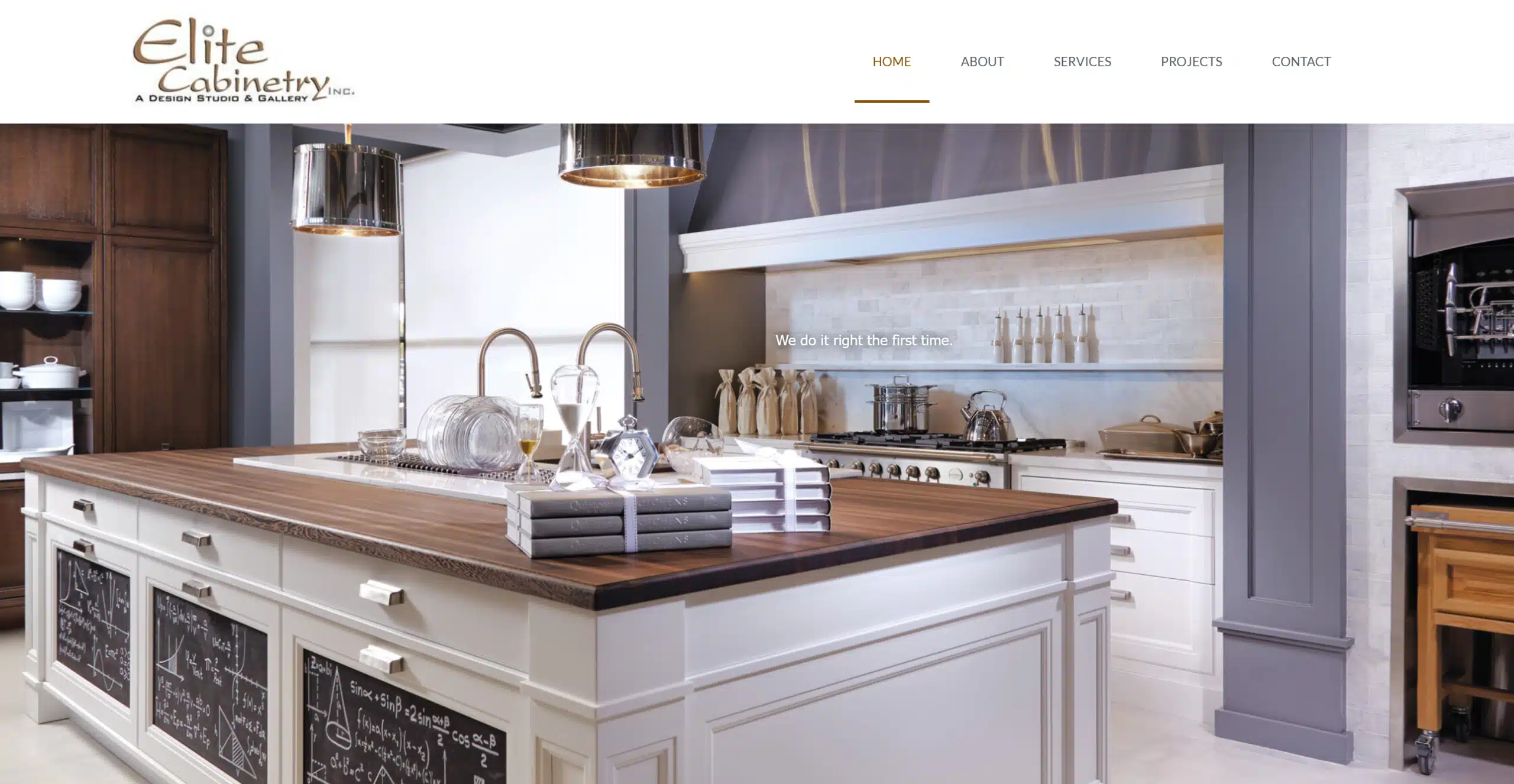 Custom Cabinetry Design Studio Website